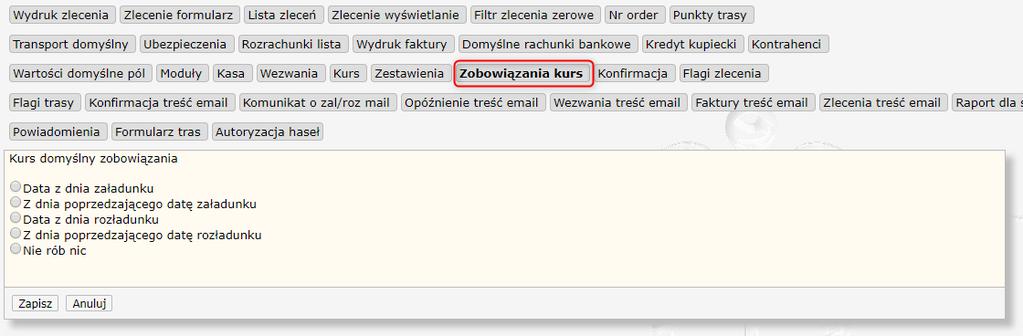 TREŚĆ WIADOMOŚCI E-MAIL WEZWANIA Rysunek 70 Ustawienia administracyjne Parametry Wezwania treść email Moduł pozwala na wprowadzenie domyślnej treści wiadomości e-mail, którą wysyłany jest dokument