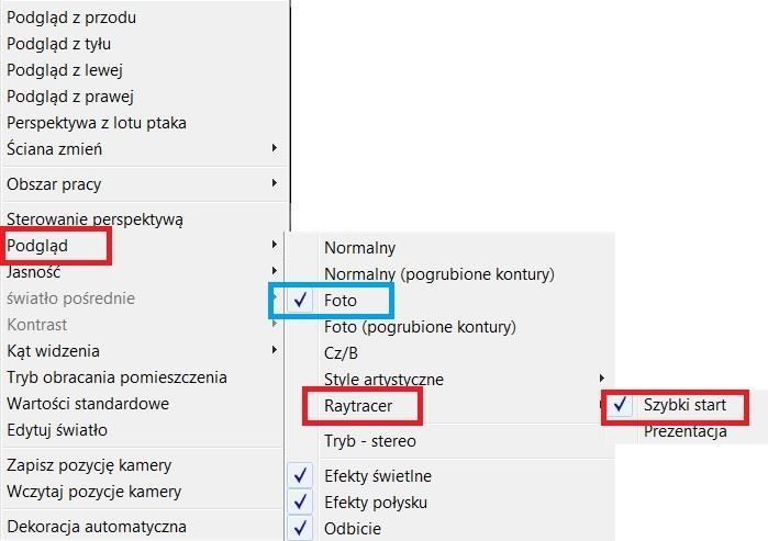 Normalny Menu kontekstowe: Z paska
