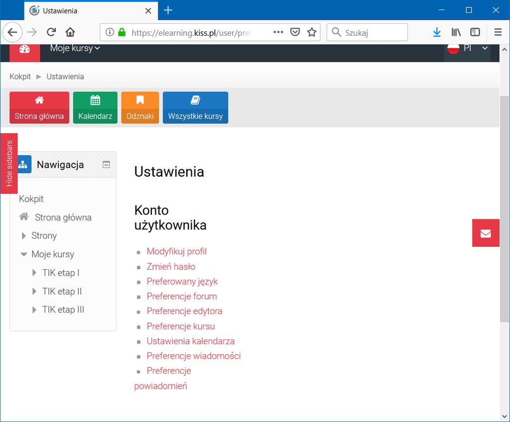 3.2 Ustawienia i ich edycja W zakładce ustawienia (Rys.