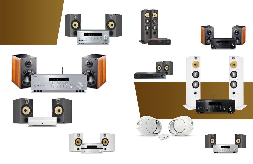 05 Szukasz kompleksowego rozwiązania audio? Wybierz jeden z naszych systemów hi-fi i ciesz się niemal nieograniczonym dostępem do nagrań, także w jakości high-res.