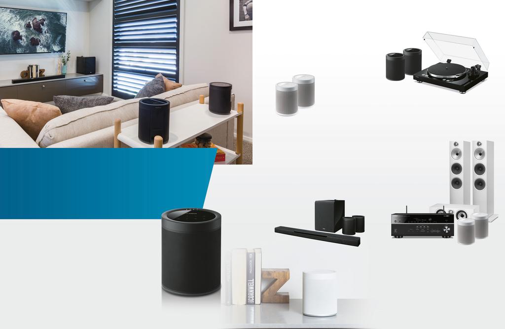 2 stereo Ten niesamowity głośnik bezprzewodowo sparujesz z drugim MusicCast 20 w prawdziwy system stereo, w którym jeden z głośników będzie odtwarzał lewy, a drugi prawy kanał.