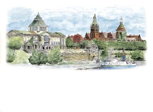 karty do gry Akwarele Doskonały upominek dla bliskich lub pamiątka z podróży. Opakowanie zawiera talie kart z pięknymi ręcznie malowanymi akwarelami największych zabytków.
