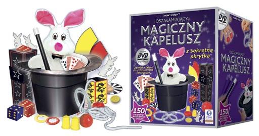 Spraw by przedmioty pojawiały się i znikały w twoich rękach oraz wiele, wiele więcej! Magiczny Kapelusz to idealny prezent dla każdego dziecka.