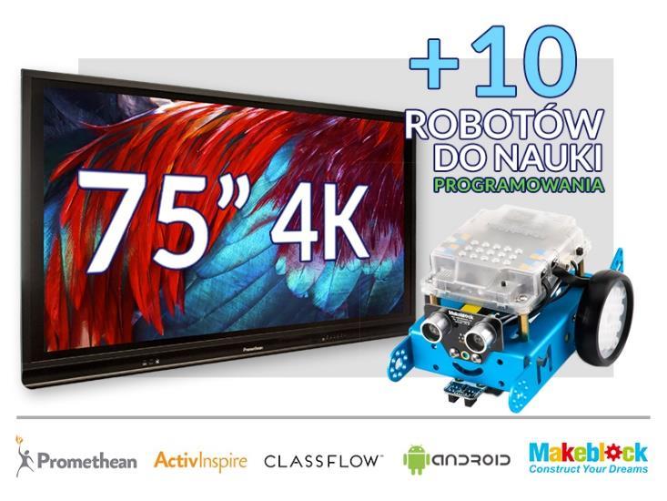 monitora Okablowanie Cena zestawu: 4 000 zł brutto Wariant 0 Monitor interaktywny 75 4K z Androidem 8.