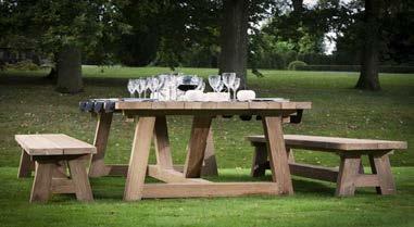 Isa outdoor bench - top 5 cm OTI 250 250 x 110 x 78 OBI 250 250 x 40