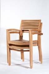 TEAK STACKING CHAIRS