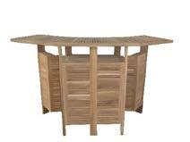 Square bar table OBT 080 80 x