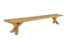 Spider outdoor bench - top 5 cm OTS 250