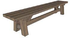 outdoor bench OTR 240 240 x 100 x 75 OBR