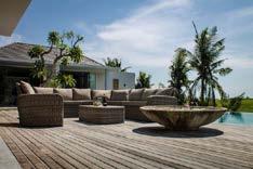 white shell Lembongan sofa set
