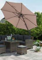 UMBRELLAS Wooden umbrella Umbrella honolulu aluminium UMT 300 Diameter 3m taupe UMH 001 300 x 300 - carbon black sand UMB