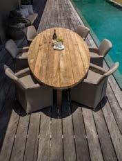 TABLES RUSTIC - RECYCLED TEAK Round rustic dining