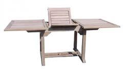 TABLES SMOOTH - PLANTATION TEAK Outdoor extenstion table