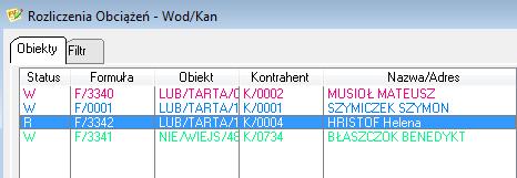 Funkcja ta po włączeniu jest realizowana w module Rozliczanie Obciążeń.