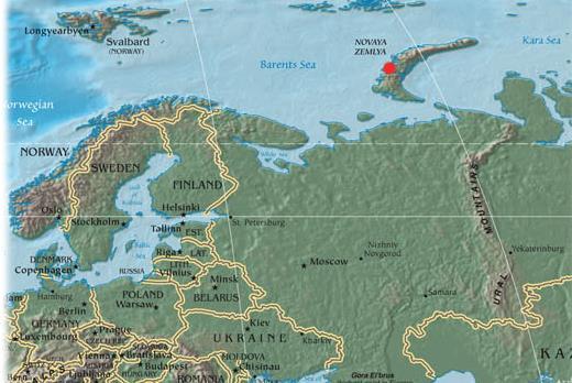 Car Bomba (Царь-бомба) Miejsce detonacji archipelag Nowej Ziemi,