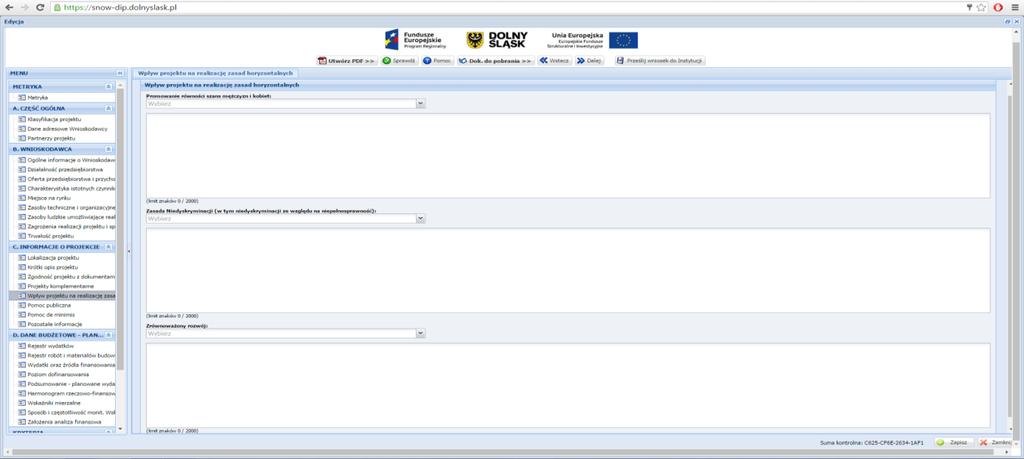 d) Nazwę Programu Operacyjnego należy podać nazwę Programu Operacyjnego wdrażanego w latach 2007-2013/2014-2020, w ramach którego realizowany jest komplementarny projekt lub inne źródło finansowania;