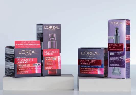 Pielęgnuj swój blask od 21 na 4 różne produkty do pielęgnacji twarzy tylko w Klubie Rossmann młoda cera 40+ L ORÉAL PARIS, PŁYN MICELARNY DLA SKÓRY WRAŻLIWEJ I SUCHEJ, 400 ML 21,99 16,29* 100 ML =