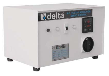 Seria DLT SRV 11 W pełni automatyczny napięciowy servo stabilizator 1 50 kva Regulator napięcia Delta posiada servo napęd i sterowanie mikroprocesorowe, tworząc niezawodne urządzenie przeznaczone do