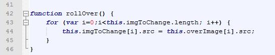 Aby podmieniać wiele obrazków jednocześnie Wewnątrz funkcji rollover() wykonywana jest zamiana obrazków.