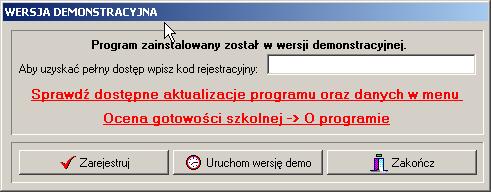 2. Pierwsze uruchomienie Podczas pierwszego uruchomienia na ekranie pojawi się okno, jak na rysunku poniżej.