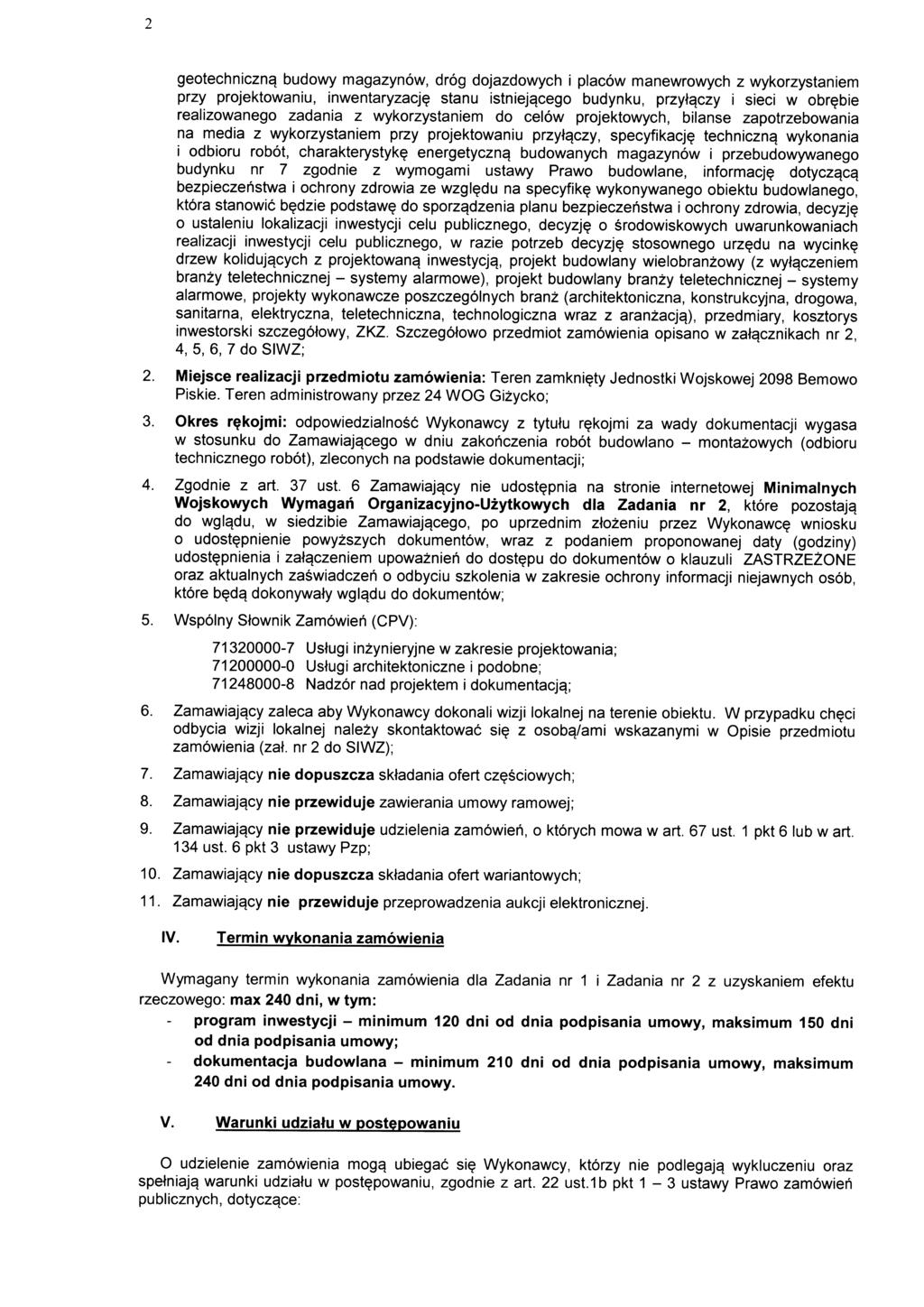 geotechniczng budowy magazynow, drog dojazdowych i placow manewrowych z wykorzystaniem przy projektowaniu, inwentaryzacj?