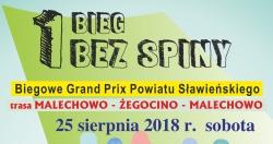 I BIEG BEZ SPINY Organizator: Urząd Gminy Malechowo; Wójt Gminy Malechowo;OSP Malechowo;SP w Malechowie.