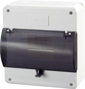 distribution board (with earth and cover) WHS-4 GHS-2n Gniazdo podwójne (klapka biała) Double socket (white