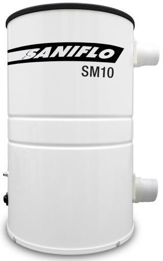 Saniflo SM10 240V Napięcie Moc 1429W Maksymalne podciśnienie 300mbar Przepływ powietrza 56l/s Moc ssąca 530 Air Watt Rodzaj filtracji Worek jednorazowy Długość instalacji 30m Zalecana ilość gniazd 5