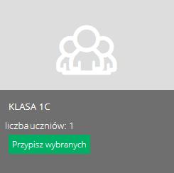 4.4. Przypisywanie użytkowników do klas Po dodaniu odpowiednich klas w obrębie wybranej szkoły, administrator może przypisać do nich właściwych uczniów i