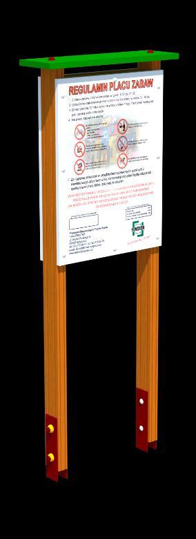 0,70 x 0,30 x 1,80 Opis techniczny: konstrukcja wykonana w całości z ekologicznego materiału barwionego w masie (w całym przekroju) - polistyren spieniony pochodzący w 100% z recyklingu, o przekroju
