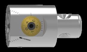 SpinTools Głowica do wytaczania i wykonywania dokładnych otworów Multi-Head do wytaczadeł Ø 16 mm i mostków z wewnętrznym doprowadzaniem chłodziwa LSCX = głębokość przejścia wytaczadła bez wytaczadła