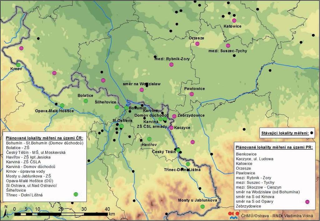 DÚ6: Realizace spole ných m ení zn. ovzduší, analýzy Realizacja wspólnych pomiarów zaniecz.