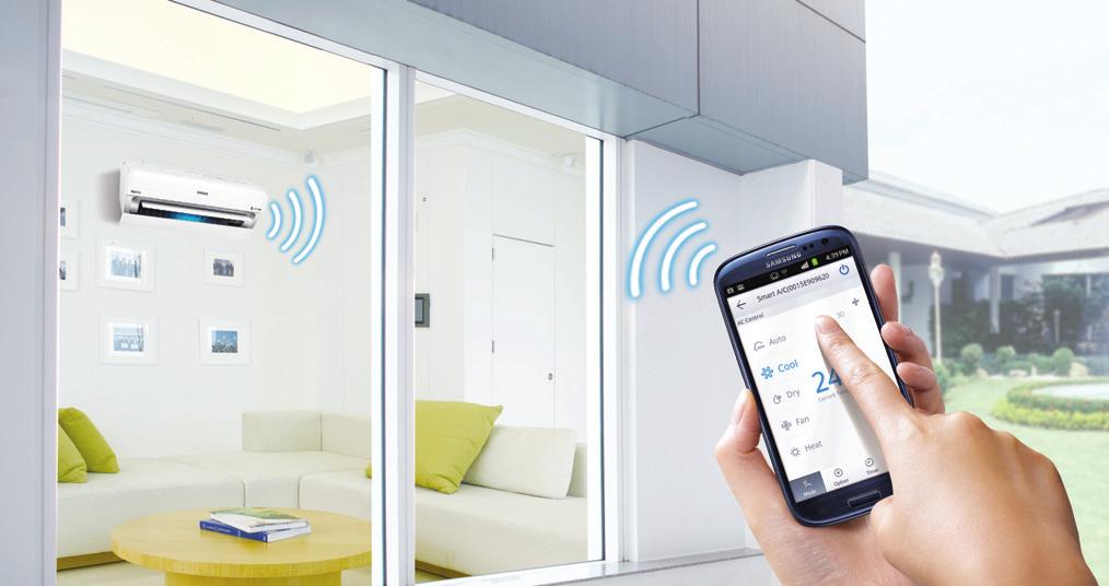 Funkcja WiFi Kontroluj klimat swojego domu gdziekolwiek jesteś.