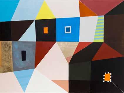 technika mieszana/płótno, 100 x 140 cm sygnowany p.d.