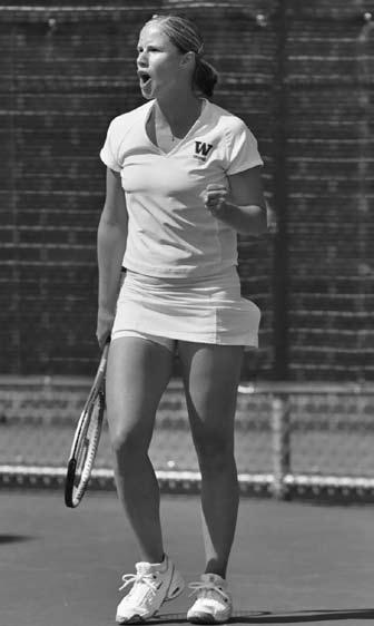 Doubles Wins Season Name W-L Pct. Years 1. Claire Carter 26-14.650 2003-04 Dea Sumantri 26-14.650 2003-04 Claire Carter 26-13.667 2002-03 Darija Klaic 26-13.667 2002-03 5.