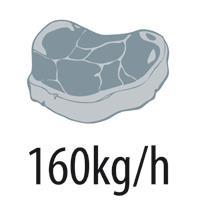 nóżki z reguacją wysokości Wykonanie 00010596 C530-910 sta chromowana 910 x 530 x 1800 35. MX - 12 Wik do mięsa 1 450.00 890.
