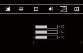 INNE OTHER Przywróć Czas OSD Pozycja poz. OSD Pozycja pion. OSD Język INNE Polski Element regulacji Problem / Opcja Przyciski, które należy naciskać Przywróć Reset Przywracane są ustawienia fabryczne.
