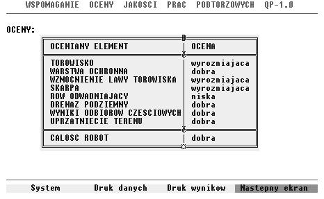 Rys.4 Rys.5 2.4 Wydruk wyników oceny Program QP wykorzystywany w ćwiczeniu został tak przekonfigurowany, że wydruki z programu zamiast na drukarkę są kierowane do pliku "Wyniki.