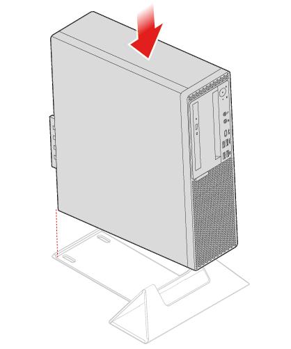 Instalowanie podstawki pionowej Osłona