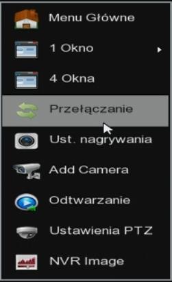 Szybkie menu 4 Okna Zmiana podglądu na 4