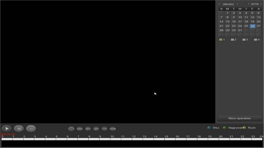 listy w pierwszej kolejności Początek Rozpoczęcie data i godzina rozpoczęcia pliku wideo (zdarzenia) Koniec Zakończenie data i godzina zakończenia pliku wideo