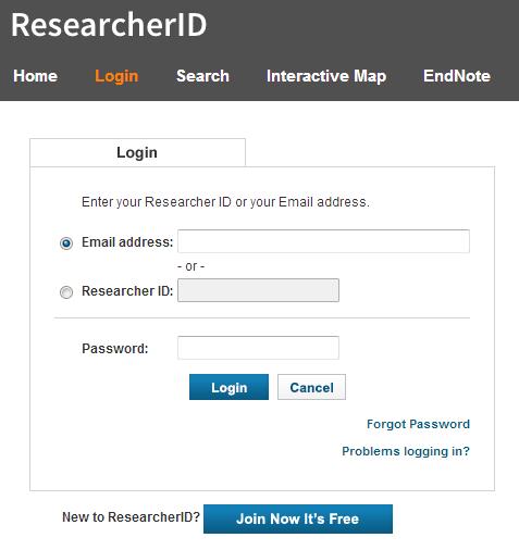 2. Pojawi się nowe okno, w którym należy podać swoje imię, nazwisko, adres e-mail oraz zaznaczyć skąd wiemy o ResearcherID, na koniec klikamy Submit. 3.