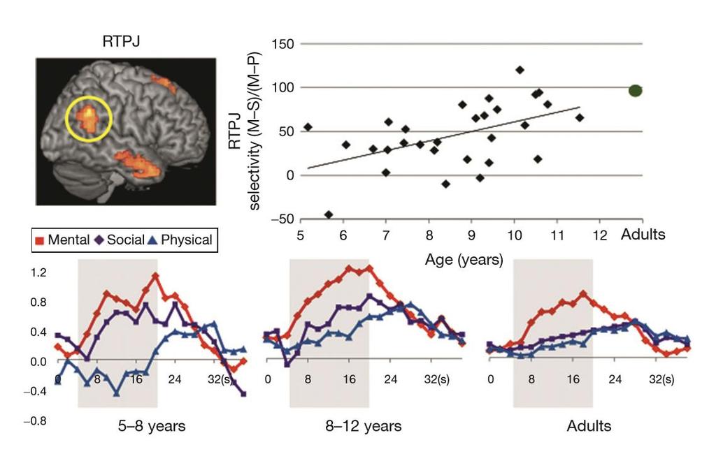 Wzrost specyficzności odpowiedzi hemodynamicznej Gweon et al. (2012).