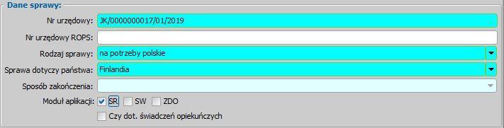 nienależnie pobranych świadczeń lub decyzja żądająca zwrotu, korespondencja otrzymana będąca dokumentem wszczynającym sprawę, która ma zaznaczoną opcję Dokument wszczynający sprawę. Uwaga!