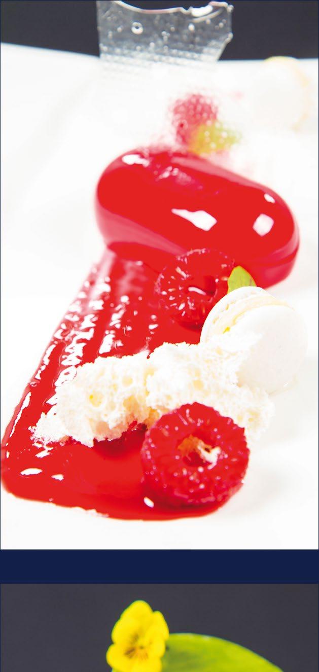 Desery Desserts Mus z białej czekolady z wiśniami 30 White chocolate mousse with cherries