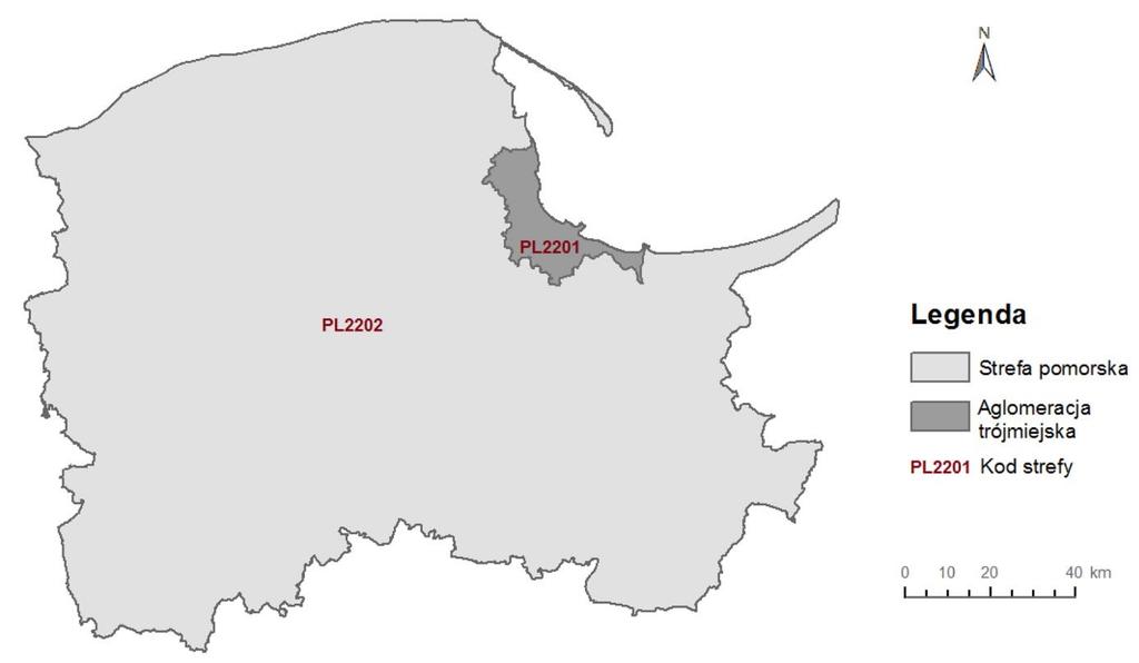 klasa D1 jeżeli poziom stężeń ozonu nie przekracza poziomu celu długoterminowego (nie jest wymagane prowadzenie działań na rzecz poprawy jakości powietrza); klasa D2 jeżeli poziom stężeń ozonu