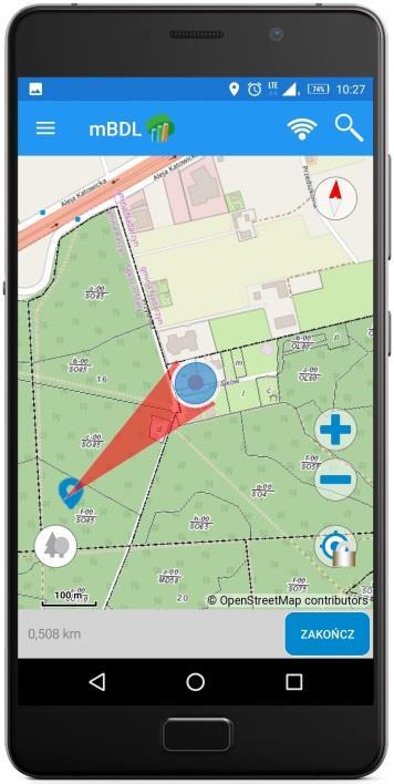 Aplikacja mobilna Opis taksacyjny dla lasów wszystkich form