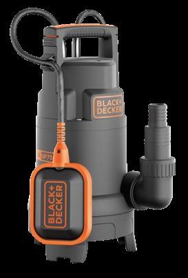 wysokość podnoszenia Ciśnienie robocze Max. temperatura wody Ochrona slnika 250 W 6000 l/h 6 m 0,6 bar 35 C IP X8 Max.