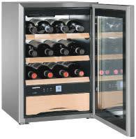 Winiarka GrandCru Humidor Winiarki GrandCru do długotrwałego przechowywania win WKes 653 GrandCru Humidor ZKes 453 Humidor Dla lepszej prezentacji najlepszego wina, urządzenie WKes 653 posiada