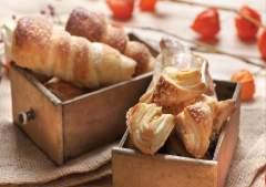 ciasta Francuskie, półfrancuskie Ciasto pasco wiener 1000g Pasco Wiener 278g jaja 111g drożdże 555g woda Ciasto Croissant Extra 200g Croissant, 1000g mąka pszenna, 50g olej Top Q, 50g cukier 550g